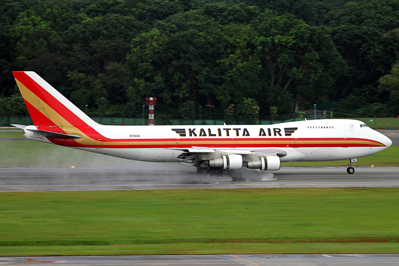 The Kalitta Air B747-200F plane